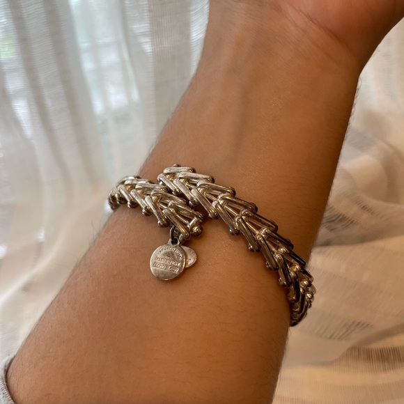 Alex and Ani Gypsy 66 Rafaelian Silver Bangle VW112RS - Picture 1 of 4